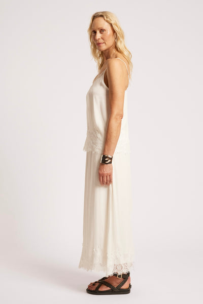 Drift Lace Tank - White
