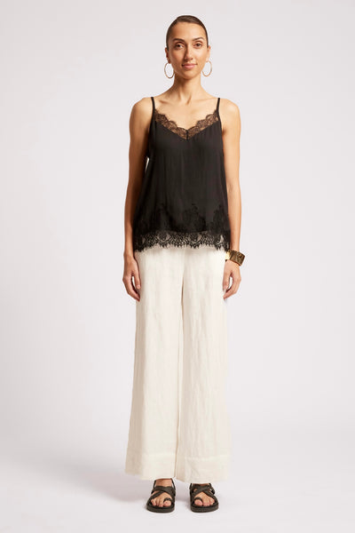 Drift Lace Tank - Black