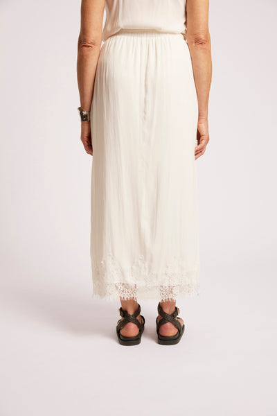 Drift Lace Skirt - White