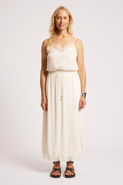 Drift Lace Skirt - White