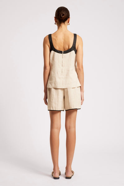 Maris Splice Tank - Tusk/Black