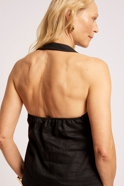 Maris Halter Vest - Black