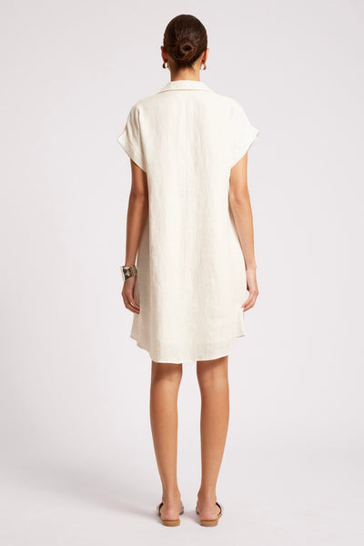 Maris Shirt Dress - White