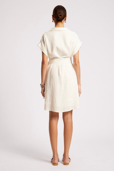 Maris Shirt Dress - White