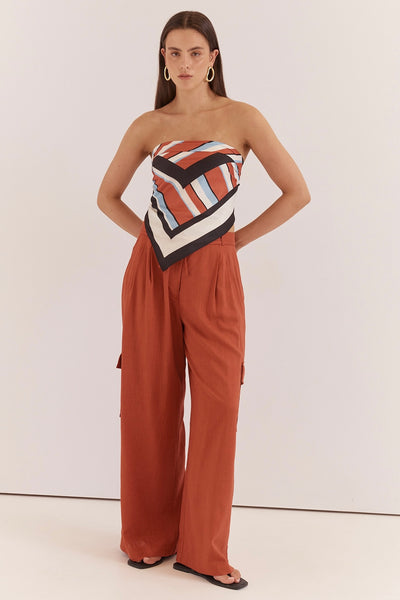 Isa Scarf - Multi Stripe Print
