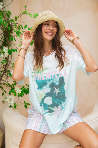 Timeless Tides Tee - White