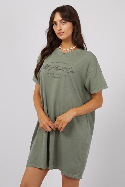 Classic Tee Dress - Khaki