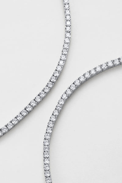 ~ Zafino Dani Tennis Necklace - Silver