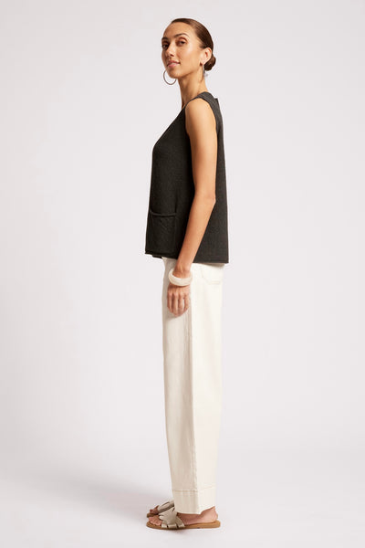 Maris Knit Vest - Black