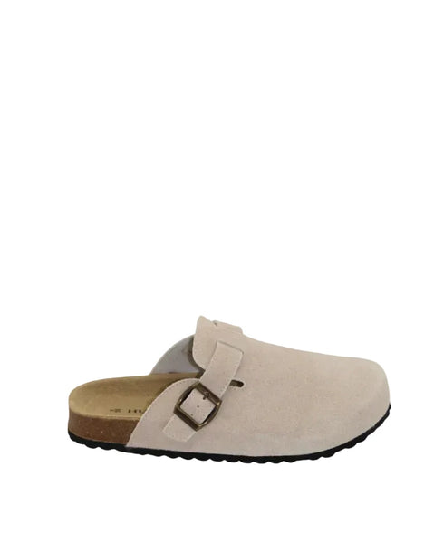 ~~~ HUMAN Lara Closed Toe Slide - Sand Suede