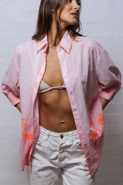 The Palms Shirt - Pink