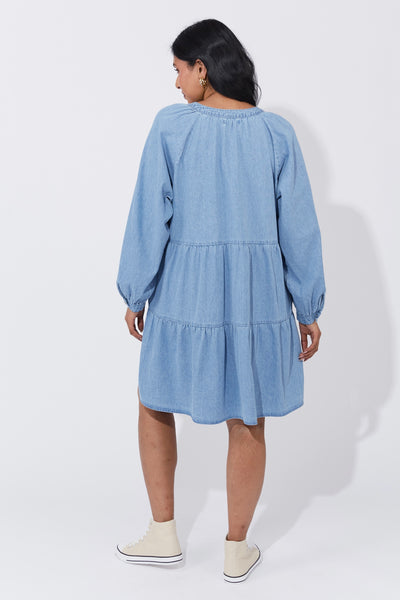 Austin Denim Dress - Denim