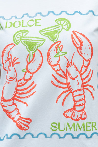 La Dolce Summer Graphic Tee - Blue