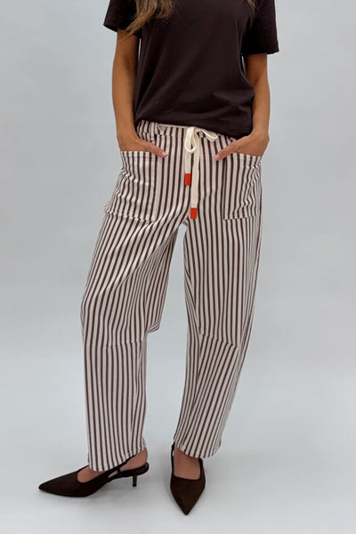 Carter Barrel Jeans - Chocolate Stripe