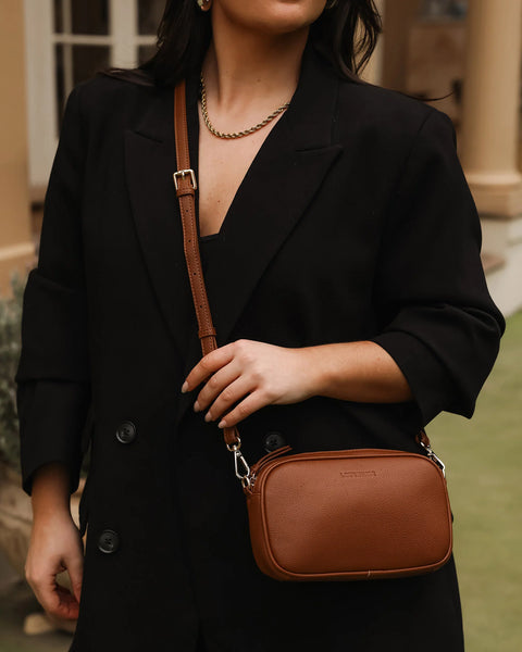 ~ LOUENHIDE Bianca Crossbody Bag - Tan