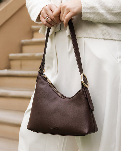 ~ LOUENHIDE Amelia Shoulder Bag - Chocolate