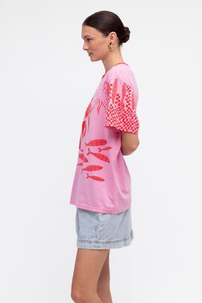 On The Coast Tee - Pink