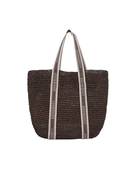 ~ LOUENHIDE Bali Beach Bag -Chocolate