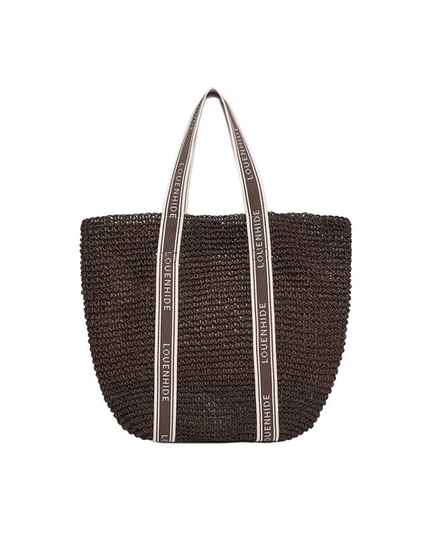 ~ LOUENHIDE Bali Beach Bag -Chocolate
