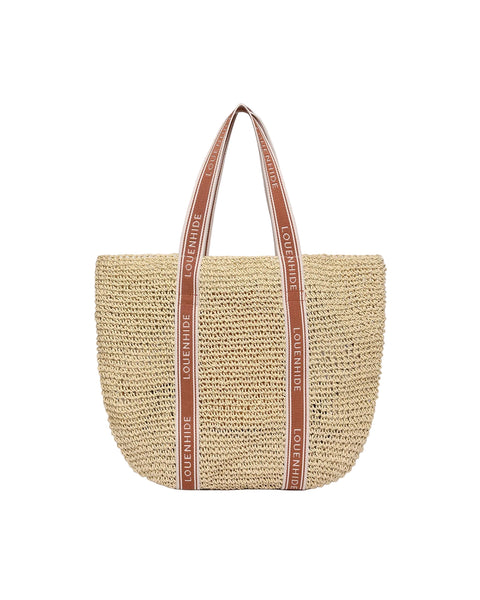 ~ LOUENHIDE Bali Beach Bag - Natural Tan