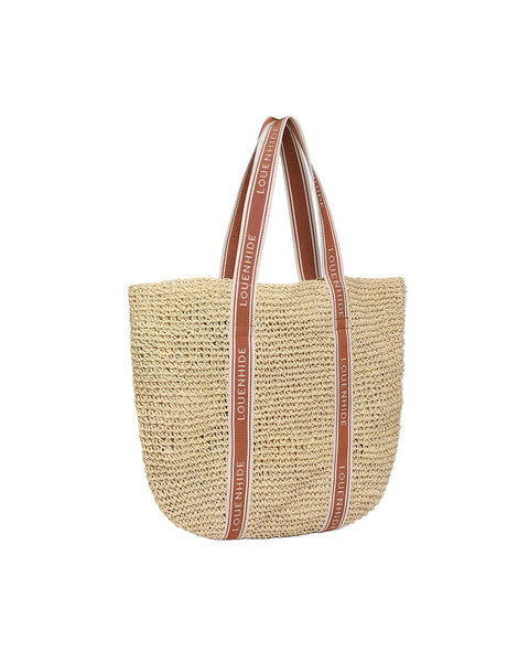 ~ LOUENHIDE Bali Beach Bag - Natural Tan