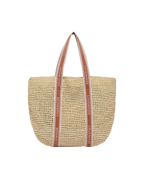 ~ LOUENHIDE Bali Beach Bag - Natural Tan