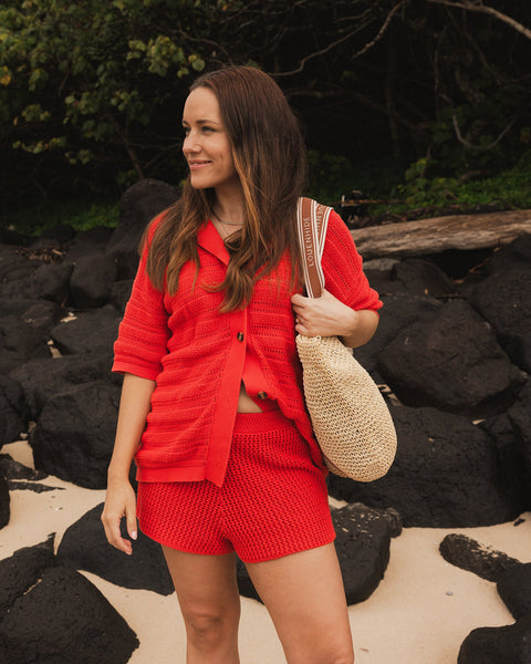 ~ LOUENHIDE Bali Beach Bag - Natural Tan
