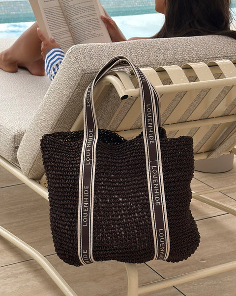 ~ LOUENHIDE Bali Beach Bag -Chocolate