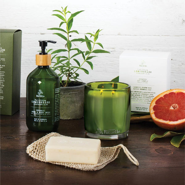 ~ Urban Rituelle Flourish Organics Organic Hand & Body Wash - Lemongrass, Lemon Myrtle, Grapefruit & Eucalyptus