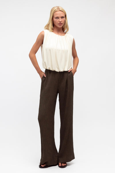 Lucy Bubble Hem Top - Ivory