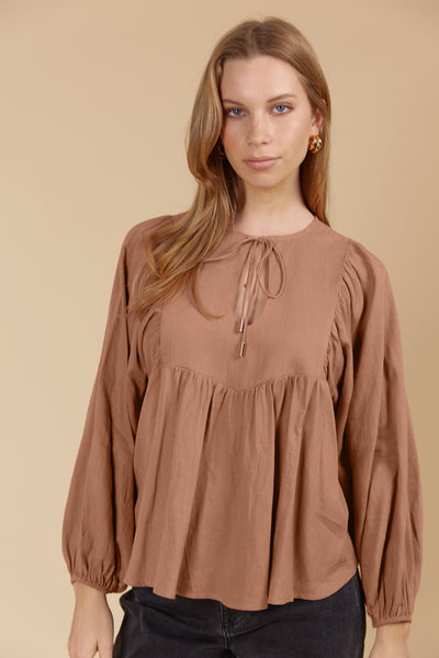 Venus Blouse - Toffee