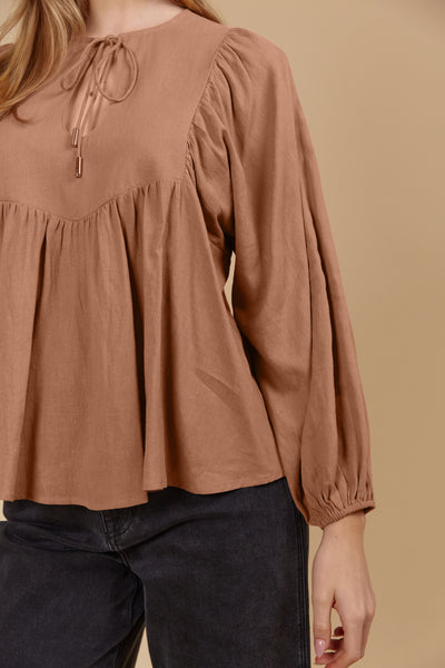 Venus Blouse - Toffee