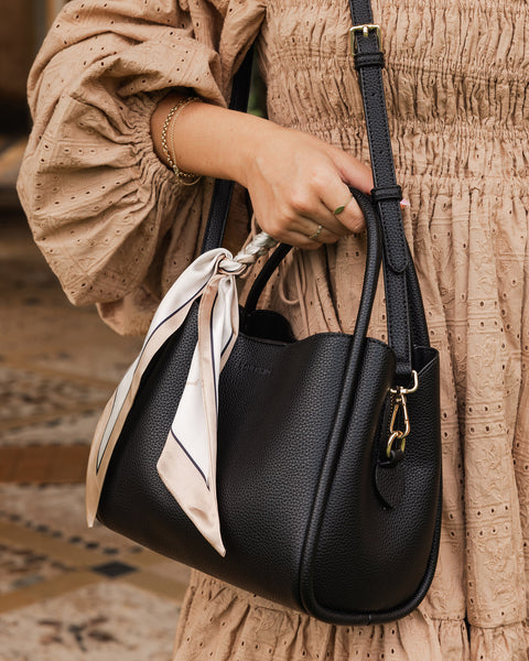 ~ LOUENHIDE Steffie Mini Tote Bag - Black