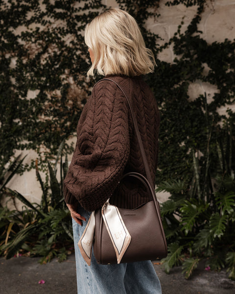 ~ LOUENHIDE Steffie Mini Tote Bag - Chocolate