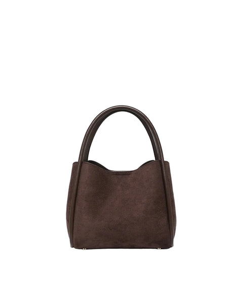 ~ LOUENHIDE Steffie Suedette Mini Tote Bag - Chocolate