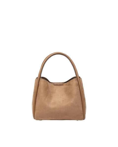 ~ LOUENHIDE Steffie Suedette Mini Tote Bag - Honey