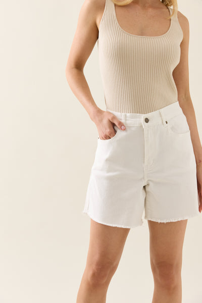 Duke Denim Shorts - Salt