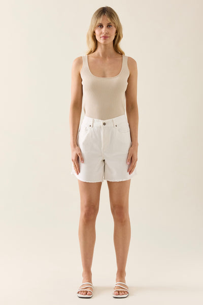 Duke Denim Shorts - Salt