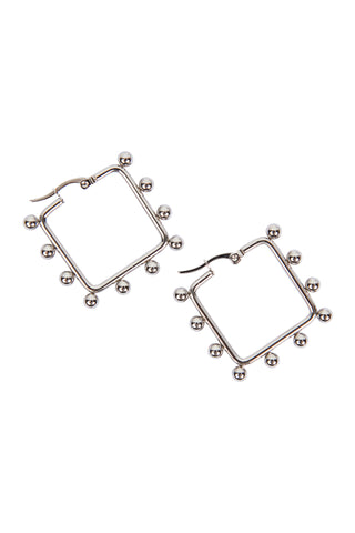 ~ Isle Of Mine Romance Earring - Silver Square