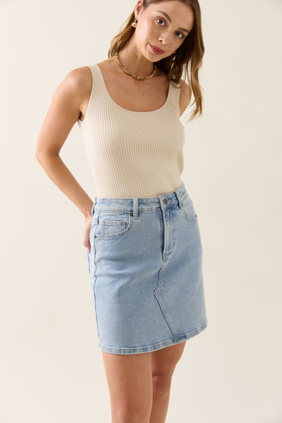 Margot Denim Skirt -Stellar