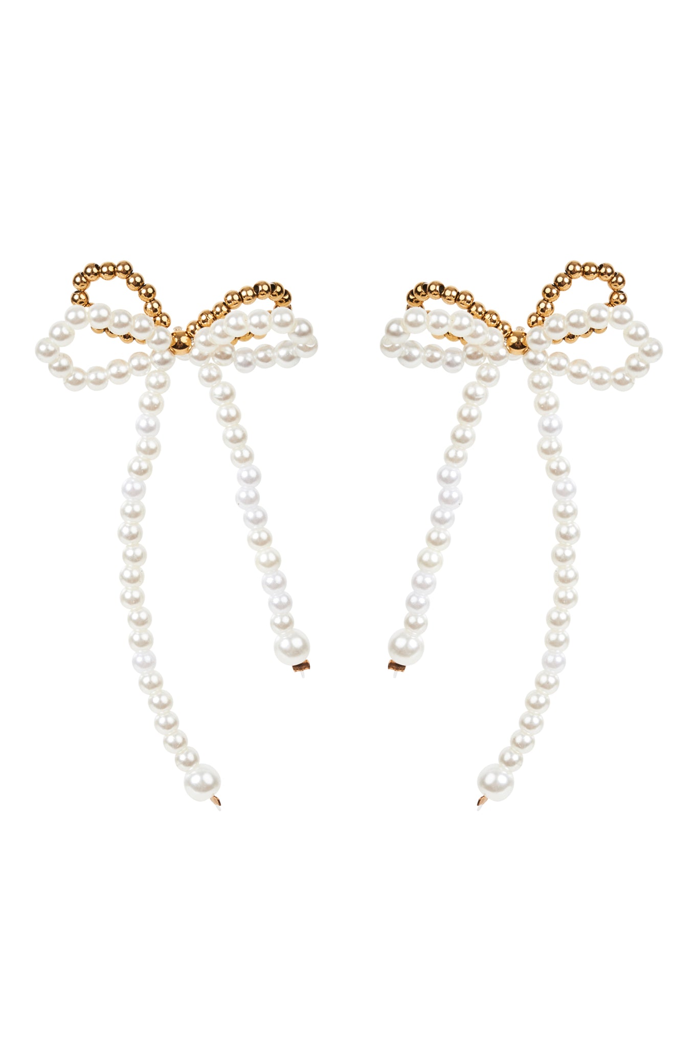 ~ Isle Of Mine Deity Earring - Pearl Bow