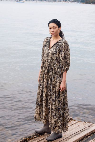 Wilma Maxi - Stone Paisley