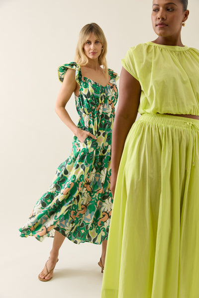 Aurora Maxi Skirt - Pomelo