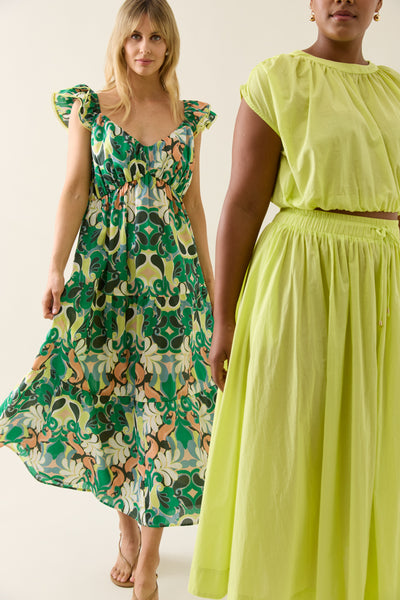 Aurora Maxi Skirt - Pomelo