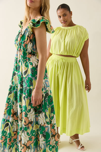 Aurora Maxi Skirt - Pomelo