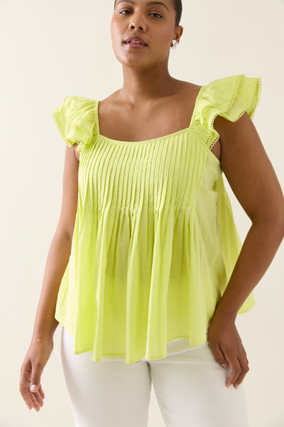 Aurora Frill Tank - Pomelo