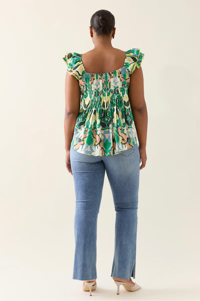Aurora Frill Tank - Paisley