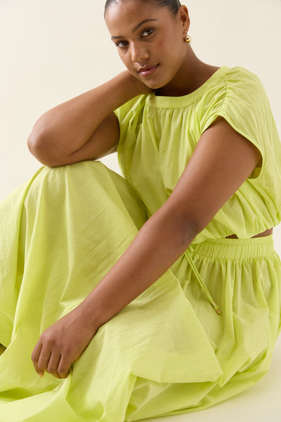 Aurora Reversible Crop Top - Pomelo