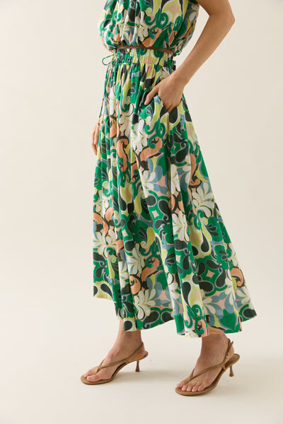 Aurora Maxi Skirt - Paisley