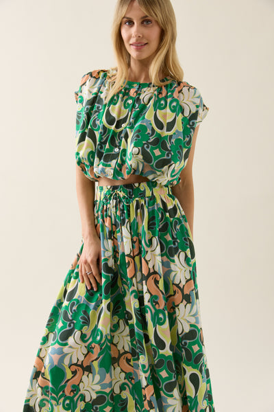 Aurora Maxi Skirt - Paisley